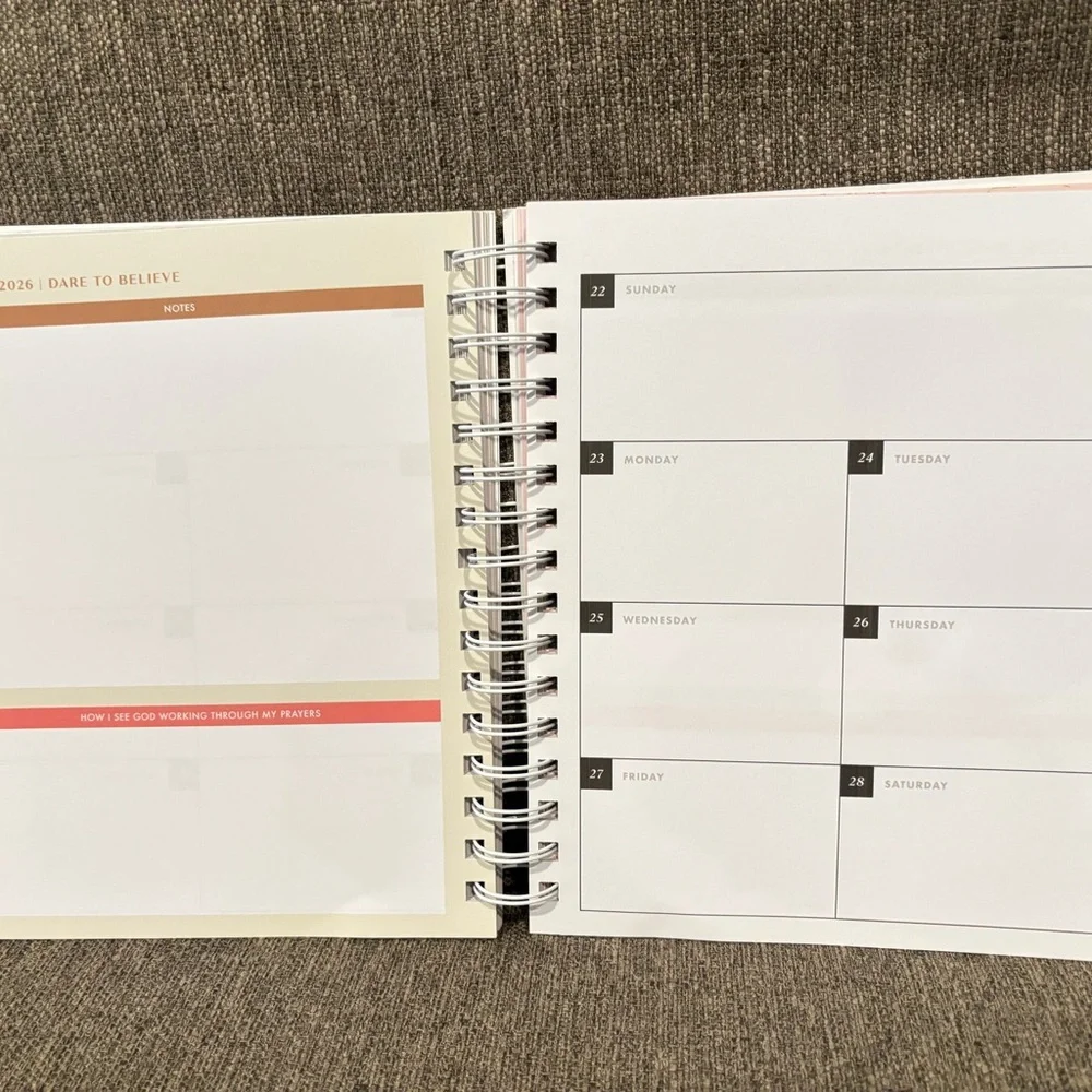 Dare to Believe Pink Daily Planner